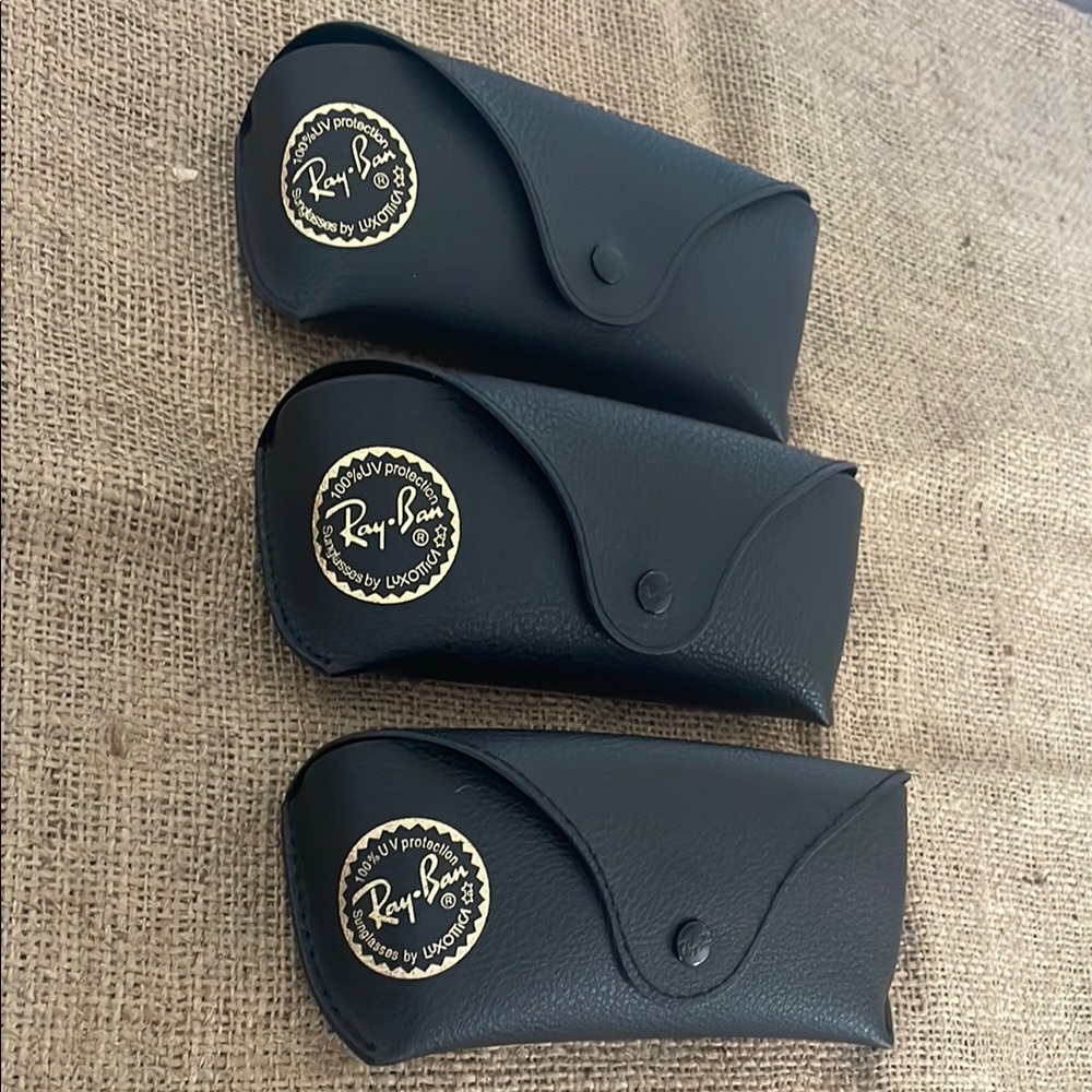 Ray-Ban Black Sunglass Cases Trio